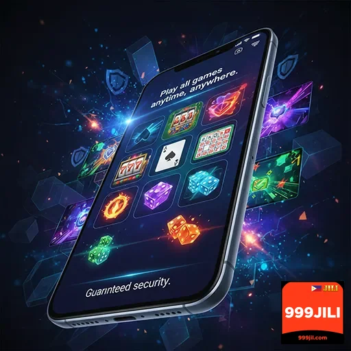 User enjoying mobile casino games on 999jili app